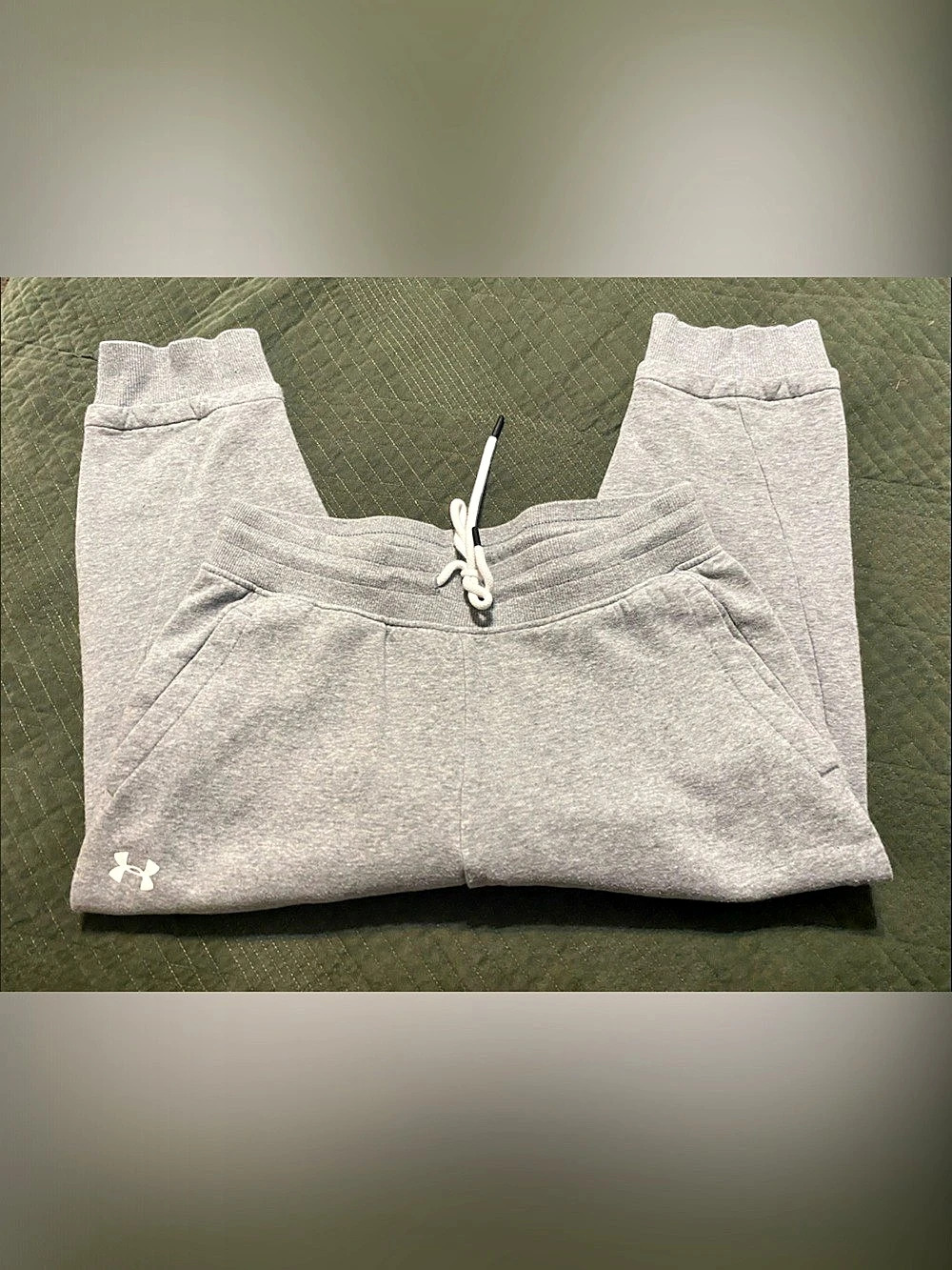 Gray Under Armour Fleece 3/4 Length Joggers